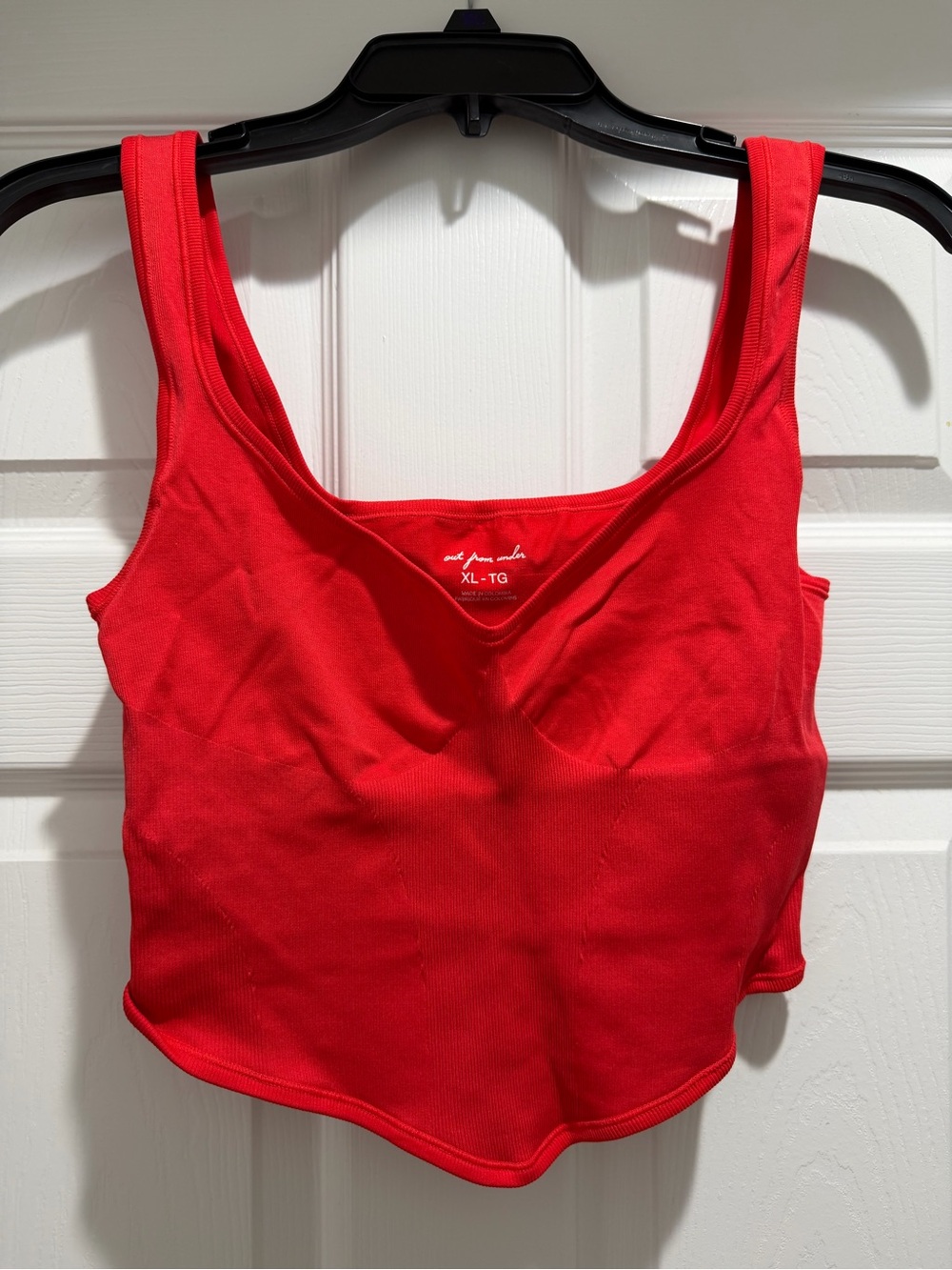 Urban Outfitters Red Ribbed Bandeau Crop Tank Top - Women’s XL
